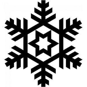 Rienda Libre Graphics - Decomural Snowflake Star Festive Christmas Ws-17189