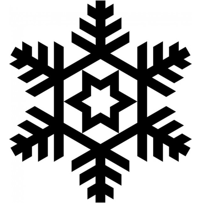 Rienda Libre Graphics - Decomural Snowflake Star Festive Christmas Ws-17189