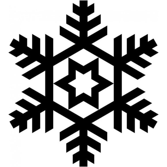 Decomural Snowflake Star Festive Christmas WS-17189