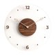 thumbnail image 2 of Reloj De Pared Nórdico 14 Pulgadas Madera Maciza Vidrio Acrílico Silencioso Redondo Moderno, 2 of 5