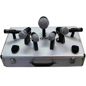 Set De 7 Microfonos Para Bateria Con Estuche Y Clips Soundtrack Drm-7