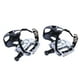 thumbnail image 4 of Pedal De Bicicleta Estática Con Correas Y Clips Para Los Dedos Pedal De Plataforma Eje Corto De 12,7 Mm De 9/16'' O 1/2'', 4 of 4