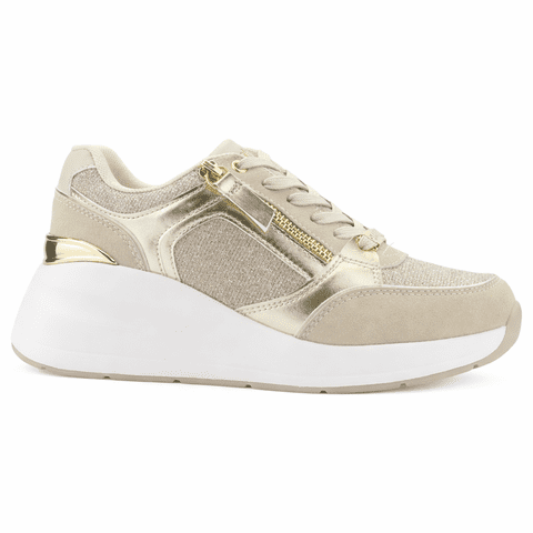 Zapatilla Beige Mujer Casual Chalada Joka