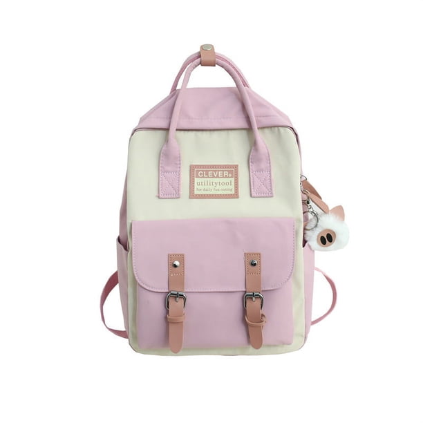 JULYCCINO Women Nylon Backpack Candy Color Waterproof School Bags for Teenagers Girls Patchwork Backpack Female Rucksack Mochila