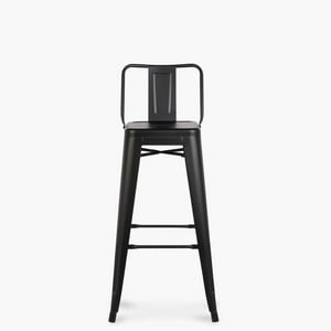 Form Design - Taburete Alto 76 Tolix Asiento Metal C/Resp Negro