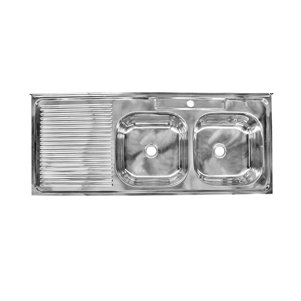 Imahe - Lavaplatos Doble Mural Secador Izquierdo 120x50x15 Cm