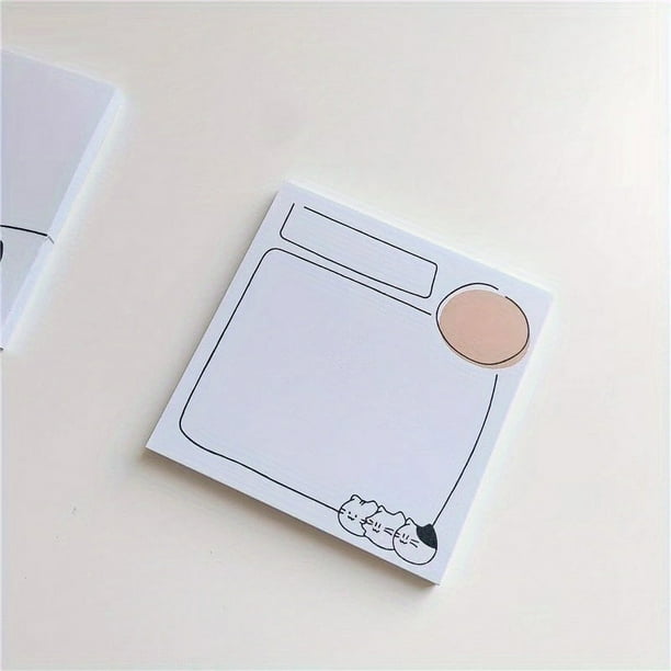 50 Sheets of Adorable Cat-Themed Non-Adhesive Note Paper - Perfect for Messages & Notes!