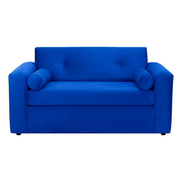 Sofa Vivo 2c Felpa 30 Azul Rey