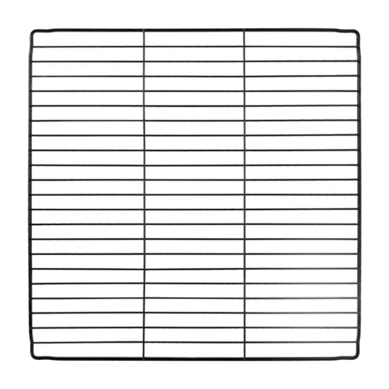 Ioensy - Parque Infantil Portátil Para Mascotas, Panel, Jaula, Valla, Alambre De Metal, Conejillo De Indias, Rejilla Negra Densa