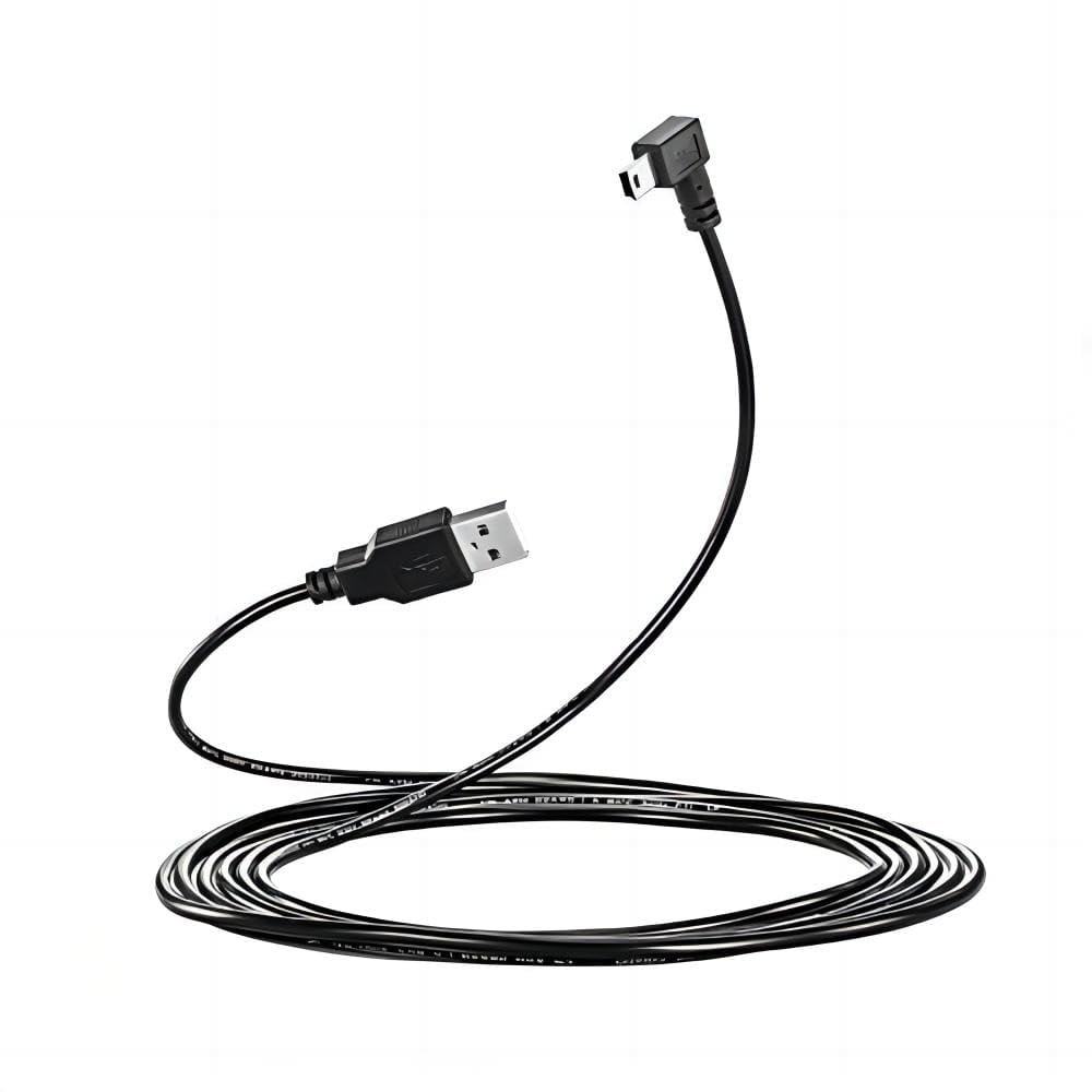 Larrits - Cable Usb A A Mini B De 3 M Con Conector En Ángulo Recto De 90°