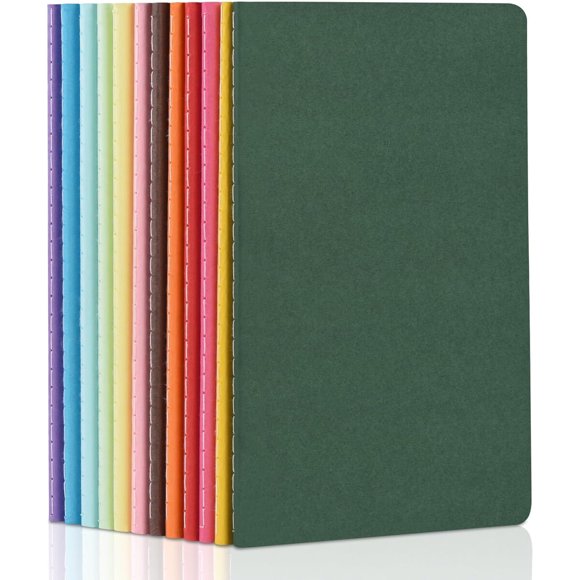 ZCZN 12 Pack Colorful Blank Notebooks Bulk, A5 Journals with
