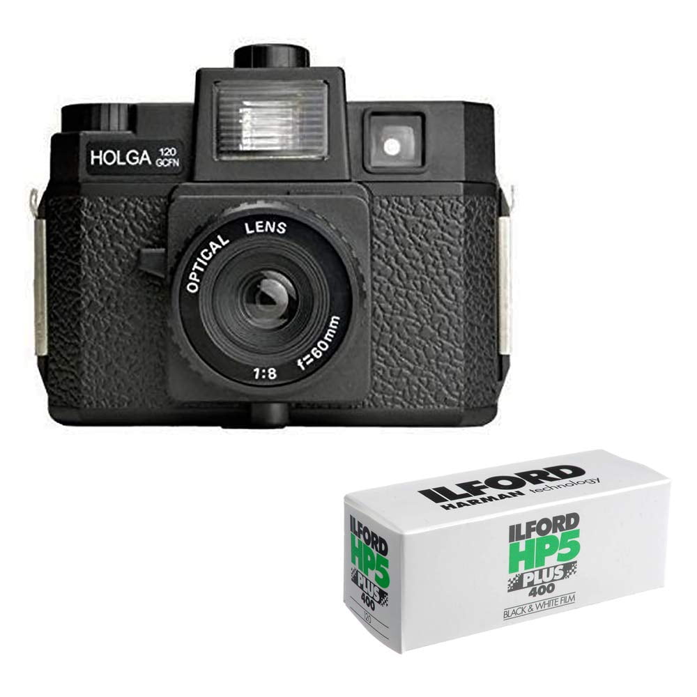 Cámara Holga 120gcfn De Formato Medio Con Película Ilford Hp5