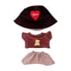 thumbnail image 1 of Ropa Para Muñecas De 17cm, Uniforme De Uso Diario, Regalos Suaves Y Elegantes, Conjunto De Traje De Verano Marrón, 1 of 2