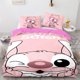 thumbnail image 1 of x857 Bed SheetsCute Stitch Duvet Cover Set Piece Microfibre Pattern Comfortable Bedding set with Pillowcase and Zipper 3-Piece Bedding Set (1 Duvet Cover + 2 Pillow Shams) nj857, 1 of 5