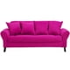 thumbnail image 2 of Sofa Lua 3 Cuerpos Más 2 Poltronas Felpa Fucsia, 2 of 5