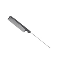 Olivia Garden - - Peine De Carbón Profesional De Diente Fino Y Mango Metálico