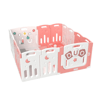 Bbqool - Corral Didáctico De Juegos Duo Pink + Alfombra + Pelotas