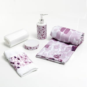 Mashini - Set Cortina Baño 6 Pzas Caja Limarí