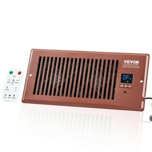 Ventilador Register Booster Vevor Quiet Vent Con Mando A Distancia, Color Marrón