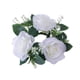 thumbnail image 1 of Rosas Artificiales Vela Aros Redondo 23cm Para Centros De Mesa Ventana Blanco, 1 of 1