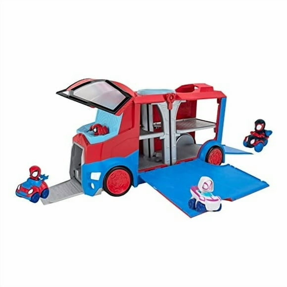 Spidey y sus increíbles amigos Web Transporter cuentan con vehículo, luces y sonidos - Inc Spidey and his Amazing Friends Spidey and his Amazing Friends