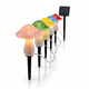 thumbnail image 1 of Set 5 Luces Solares Led Hongos Con Estaca Jardin Calida, 1 of 9