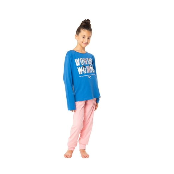 Pijama Largo Niña Algodón Invierno Dc C2