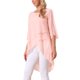 thumbnail image 4 of INSPIRE CHIC Blusa de Chifón para Mujer con Mangas Divididas 3/4 y Dobladillo Asimétrico Túnica Rosa L, 4 of 6