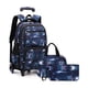 thumbnail image 1 of with Lunch Box Trolley School Bags Rolling Backpack for Boys Wheeled Bag Carry On Kids' Luggage Primary Junior High School Bag, 1 of 3