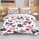 thumbnail image 1 of v693 Bed Sheets Sizes Kawaii Printed Bedding Set Cartoon Anime Duvet Cover Comforter Pillowcase Boys Girls Children Adults King 3-Piece Bedding Set (1 Duvet Cover + 2 Pillow Shams) Bed Sheets ju693, 1 of 5