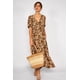 thumbnail image 4 of Vestido Largo Animal Print Nola Chocolate cafe M, 4 of 5