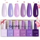 thumbnail image 1 of Set De Esmaltes De Uñas En Gel 6 Unidades 9 Ml Sin Hemas Color Morado Para Mujer, 1 of 3