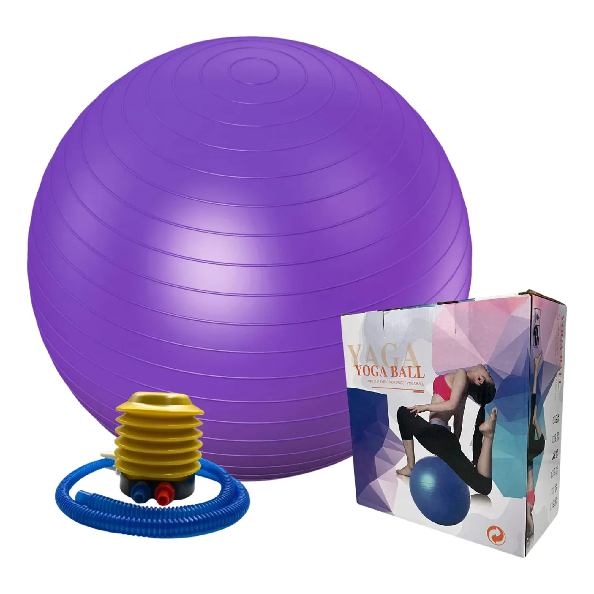Linea Sport - Pelota De Pilates Balón De Yoga Pilates 50 A 55cm + Inflador
