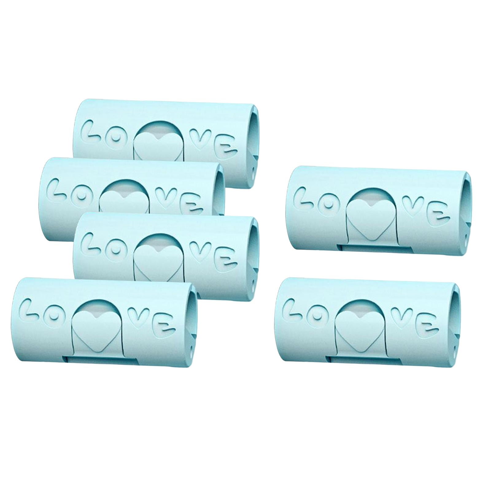 Bothyi - Abrazadera Fija Multiusos Para Sábanas, 6 Piezas, Para Sujetar Aperitivos, Toallas, Color Azul
