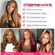 thumbnail image 3 of Peluca Con Encaje En La Parte Delantera Highlight Ombre Cabello Humano 70 Cm, 3 of 3