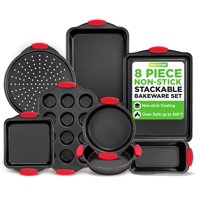 Juego De Bandejas Para Hornear Nutrichef, Antiadherentes, Para Horno De Cocina, 8 Piezas