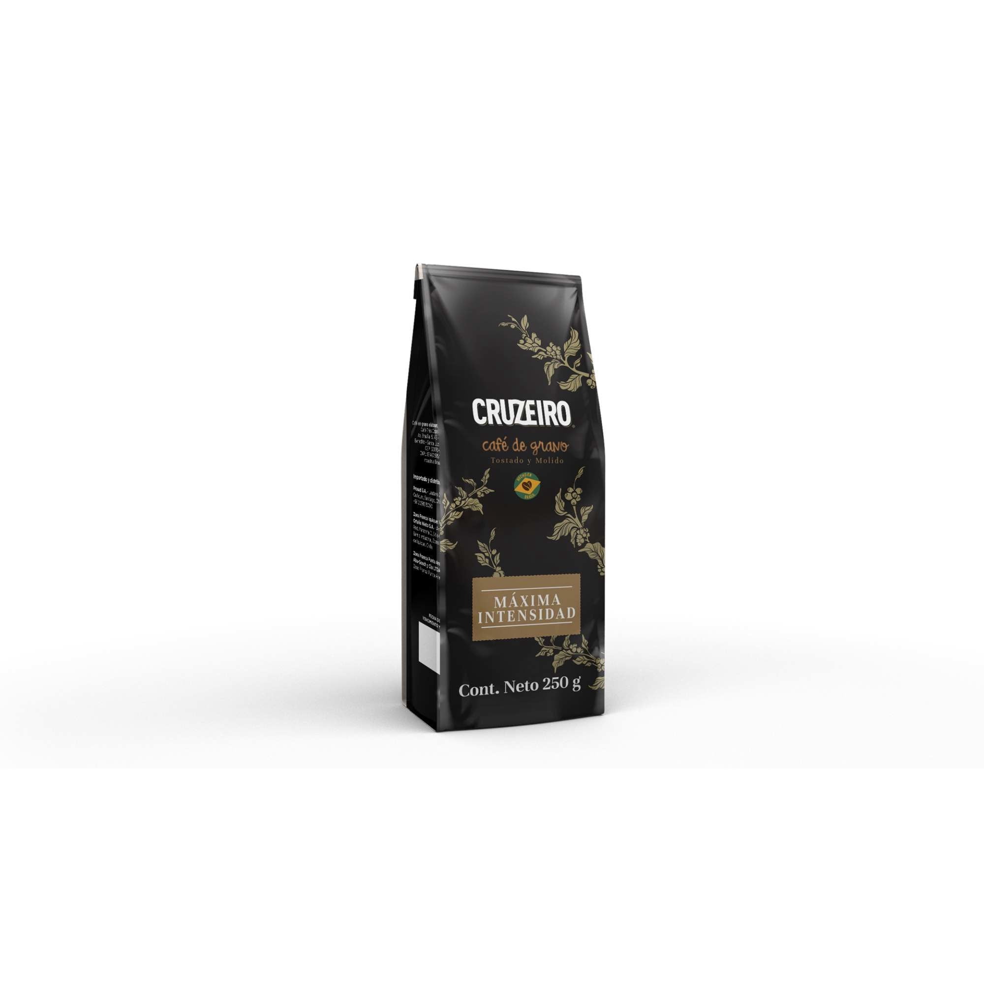 Café Grano Molido Máxima Intensidad Bolsa 250 g Cruzeiro