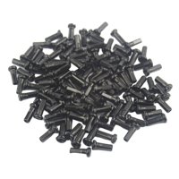 Ioensy - 300X Mtb Road Bmx Bike Spoke Nipples Bicicleta Spoke Caps Spoke Decor Negro