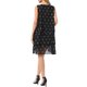 thumbnail image 3 of INSPIRE CHIC Vestidos de Chifón sin Mangas para Mujer Cuello Redondo Estampado Metálico en Lámina Vestido en Capas Fluido para Fiesta Bodas Conjuntos S Negro, 3 of 6