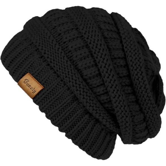 Gorro Slouchy para Mujer Tejido Cable Acrílico
