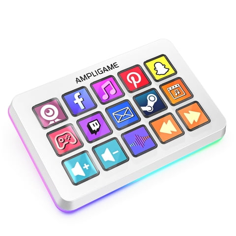 Controlador De Juegos Ampligame Fifine Con 15 Atajos Para Obs Streaming Studio