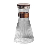 Magideal - Jarra De Jugo, Jarra De Agua Fría Y Caliente, Gran Capacidad, Jarra Para Agua Fría De 1500Ml, Botella De Agua Para Jugo, Café, Leche, Fruta, Té, Cocin Sin Copas