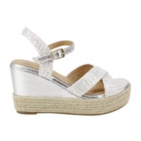 Sandalia Agua De Coco Texturas Plateada