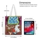 thumbnail image 5 of Super Happy Magic Forest Bolso de tela con estampado de lienzo para mujer, bolsa de compras reutilizable y estética, con cremallera interior, regalo para mujer,40*40cm., 5 of 6