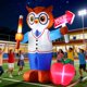 thumbnail image 5 of Búho inflable DomKom 1,5 m con luces LED, 5 of 9