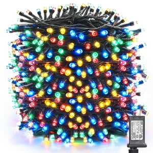 Luces Navideñas Toodour, 328 Pies, 1000 Led, 8 Modos, Multicolor