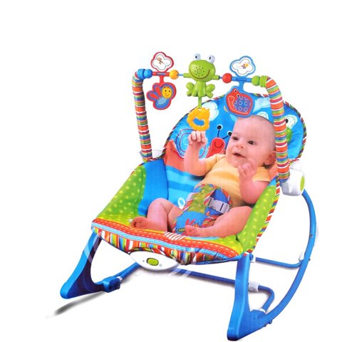 Total E-Commerce - Juguete Silla Mecedora Vibradora Musical Azul