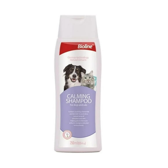 Shampoo Calming Perros y Gatos 250 ml | Relajante Natural blanco