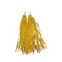 Ioensy - 2 Piezas Serpentinas De Bicicleta Para Niños 28 Cm De Longitud Empuñaduras De Bicicleta Borlas Para Monociclos Amarillo