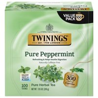 Tea De Hierbas Twinings Pure Peppermint 100 Bolsitas De Té Individuales